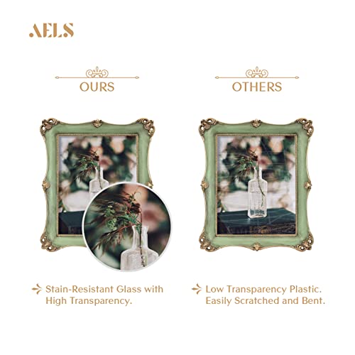 8x10 Inch Vintage Picture Frame with Glass Front M875