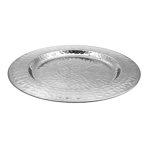 13-Inch Stainless Steel Gold Charger Plates Set of 6 Z8866