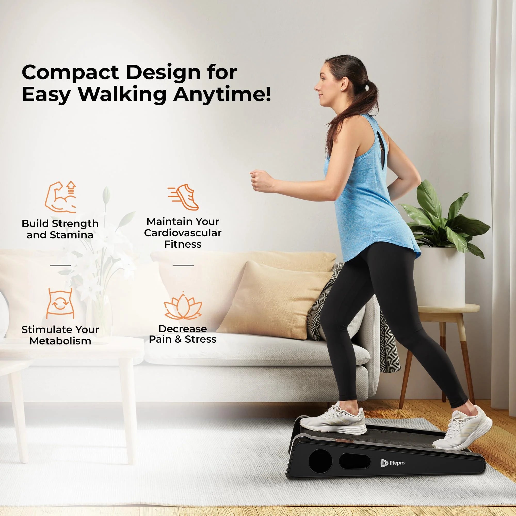 Portable Walking Pad Treadmill Y399028