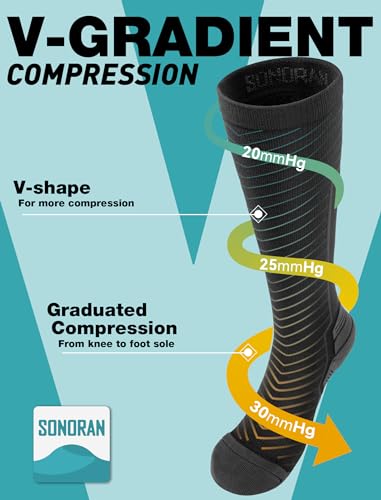 20-30 mmHg Graduated Compression Knee High Socks Z645253