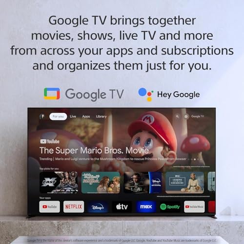 65-Inch 4K HDR Mini LED QLED Smart Google TV C7612
