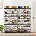 10 Tiers Metal Shoe Rack, Black R55262