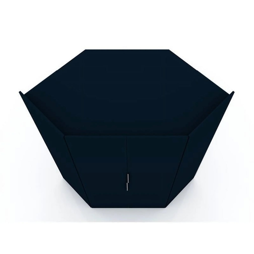 Midnight Blue Wood Corner Wardrobe Closet H794685