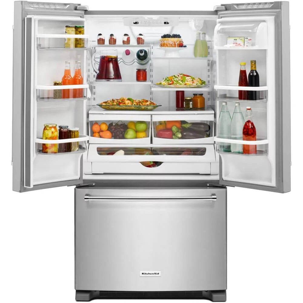 36" Wide 20 Cu. Ft. Counter Depth French Door Refrigerator Stainless D92758