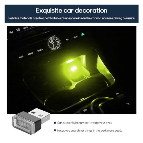 4 PCS USB LED Car Interior Atmosphere Lamp X797413