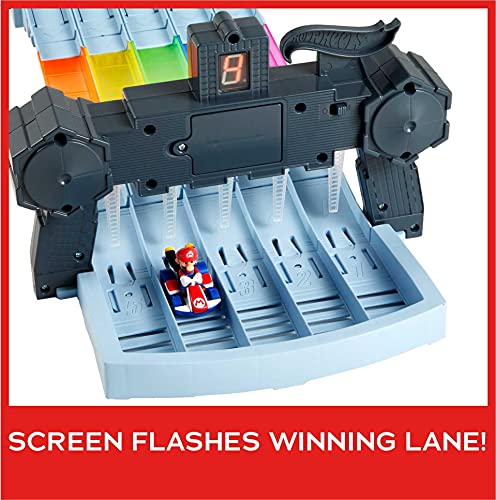 8-Foot Track Set with Lights & Sounds & 2 1:64 Scale Vehicles U34500