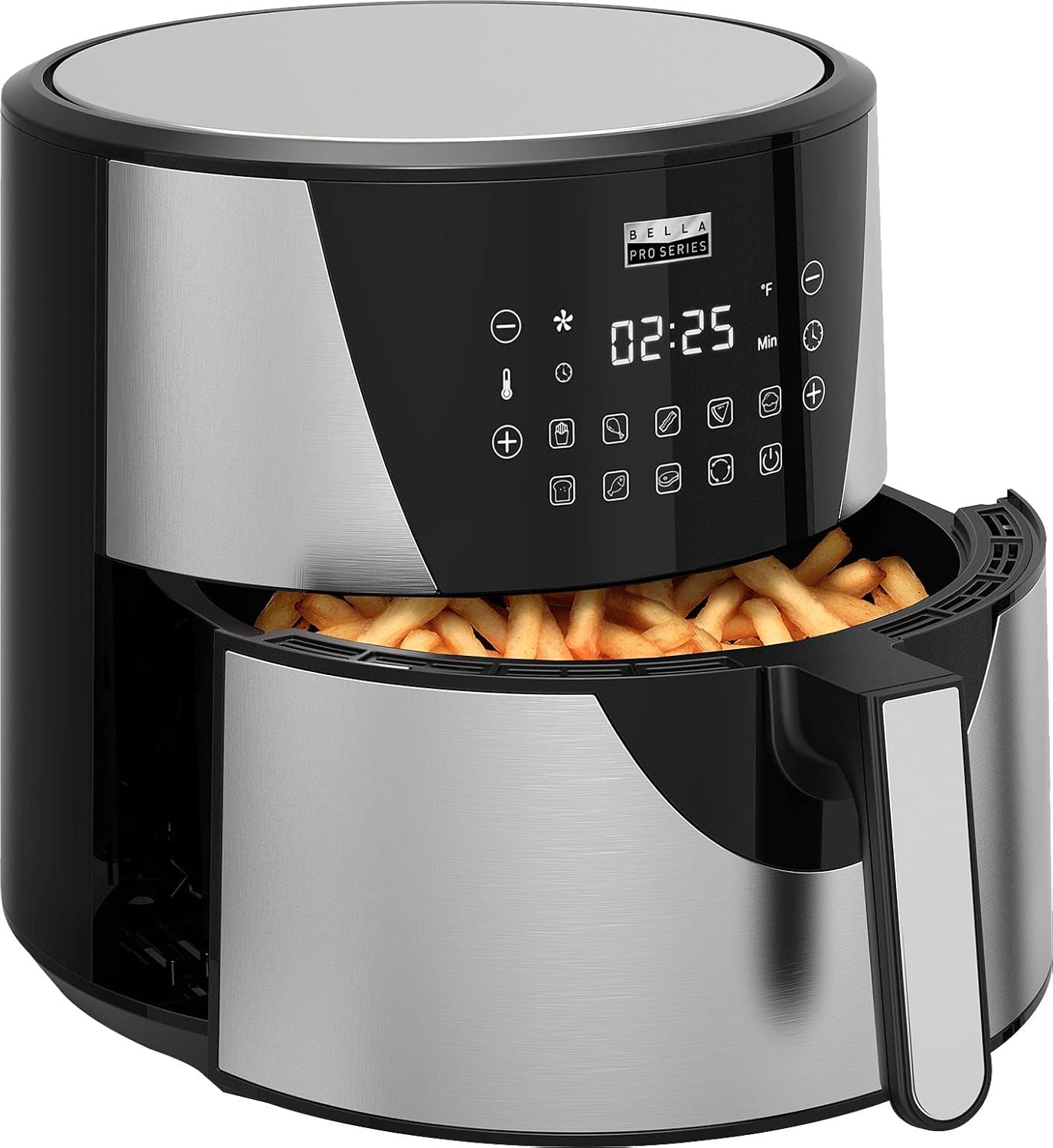 8qt Touchscreen Digital Air Fryer, Stainless Steel U69446