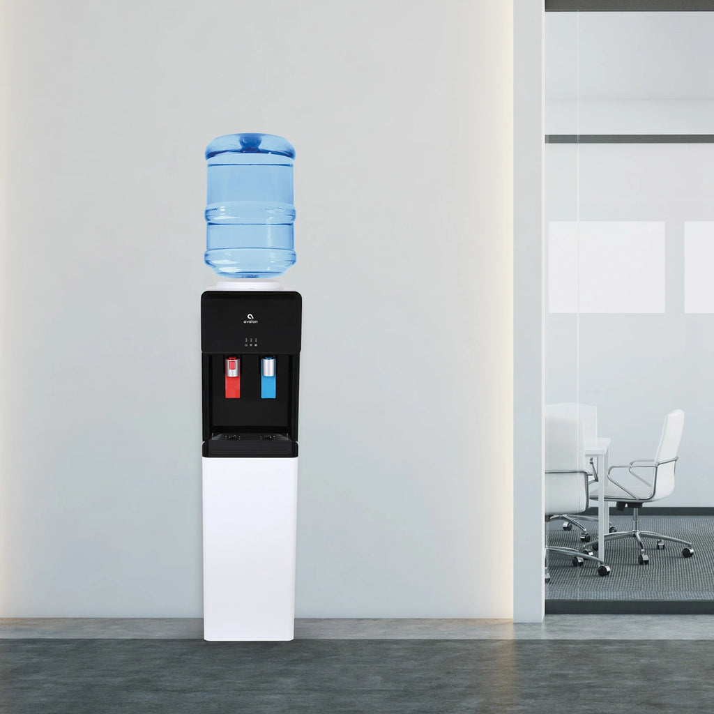Black Top Loading Water Dispenser with Hot & Cold Water C532