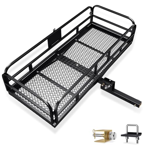 Folding 500 LBS Cargo Carrier Basket 60" x 24" x 14" for 2" Receiver D682