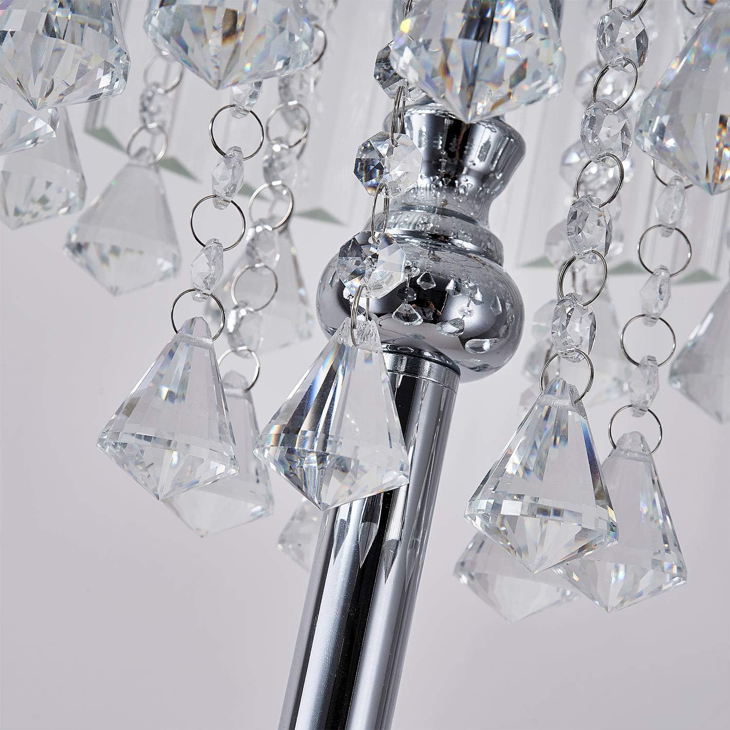 Chrome Crystal 3-Lights Floor Lamp K39674