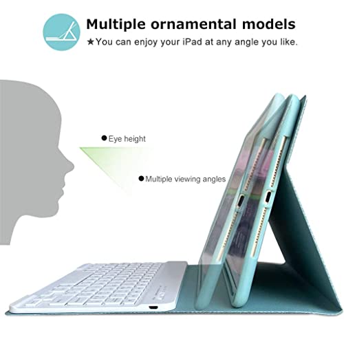 Keyboard Case for iPad 9.7" with Detachable Keyboard and Pencil Holder H267