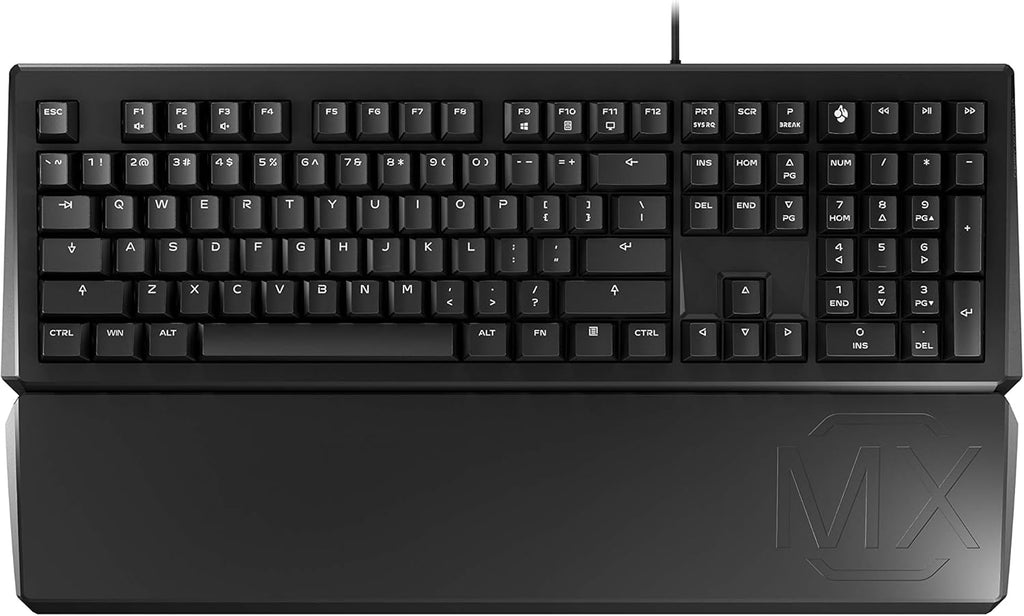 Black Mechanical Keyboard with Palm Rest C3254