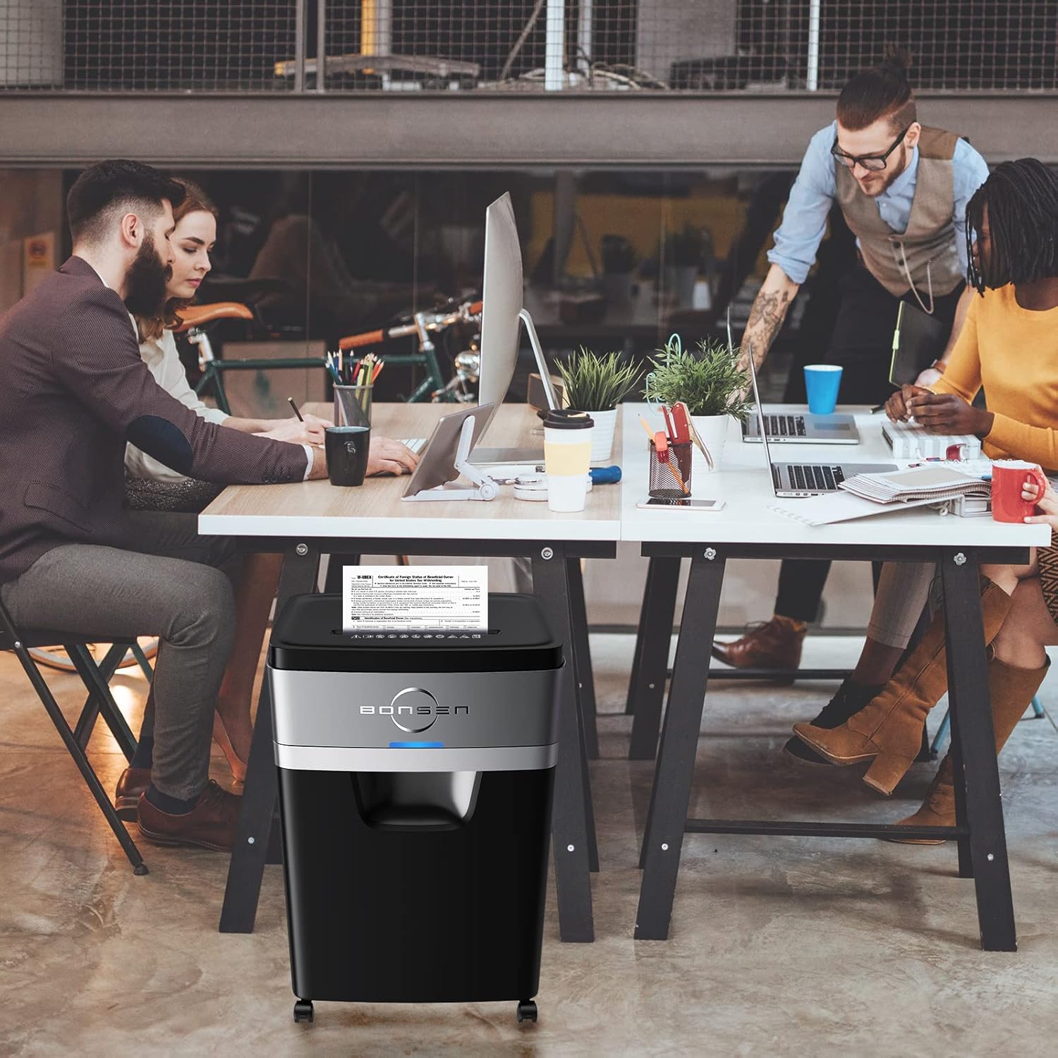 18-Sheet Cross-Cut Paper Shredder with 6.6 Gallons Pullout Basket G864312