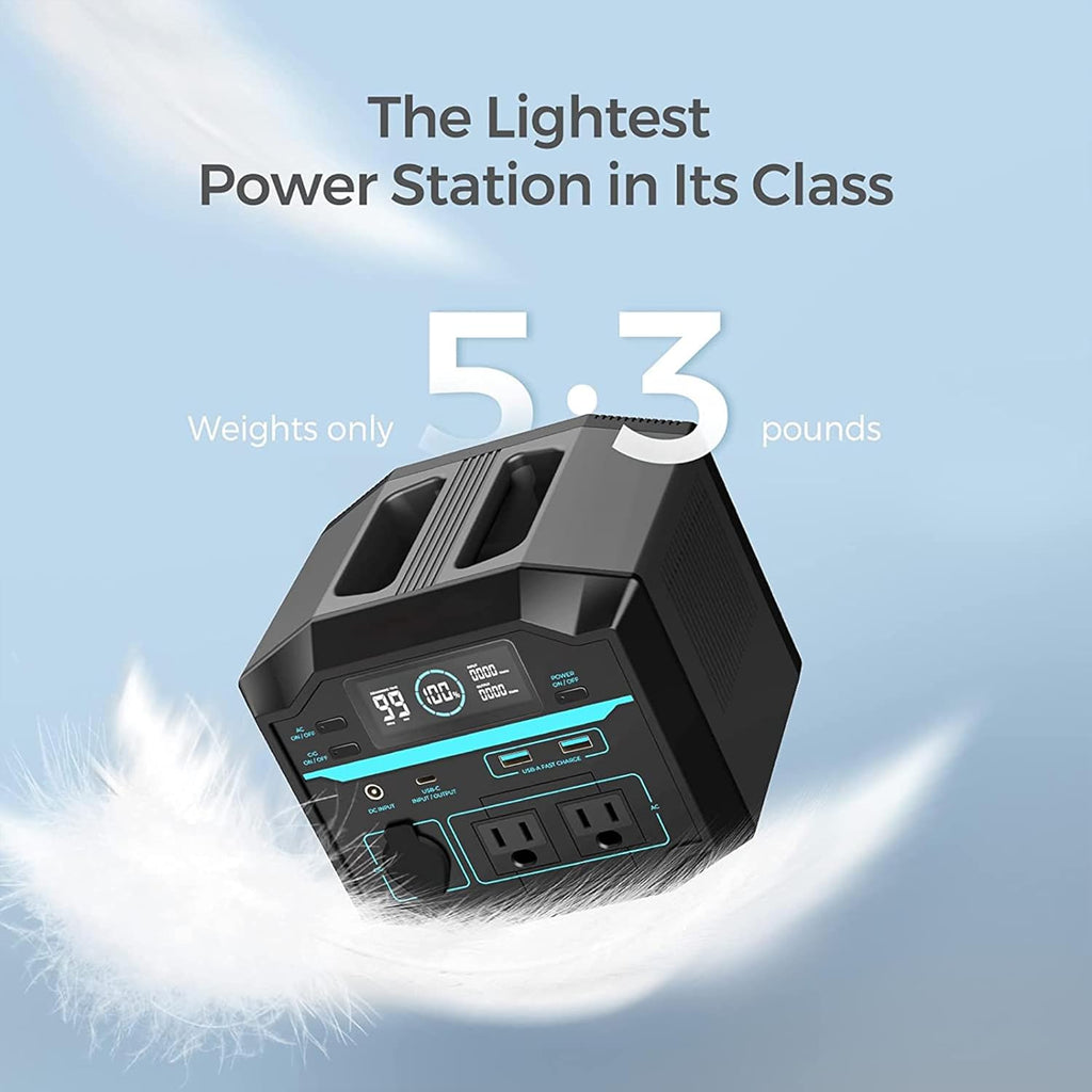 222Wh Portable Lithium Power Station with AC Outlets P561