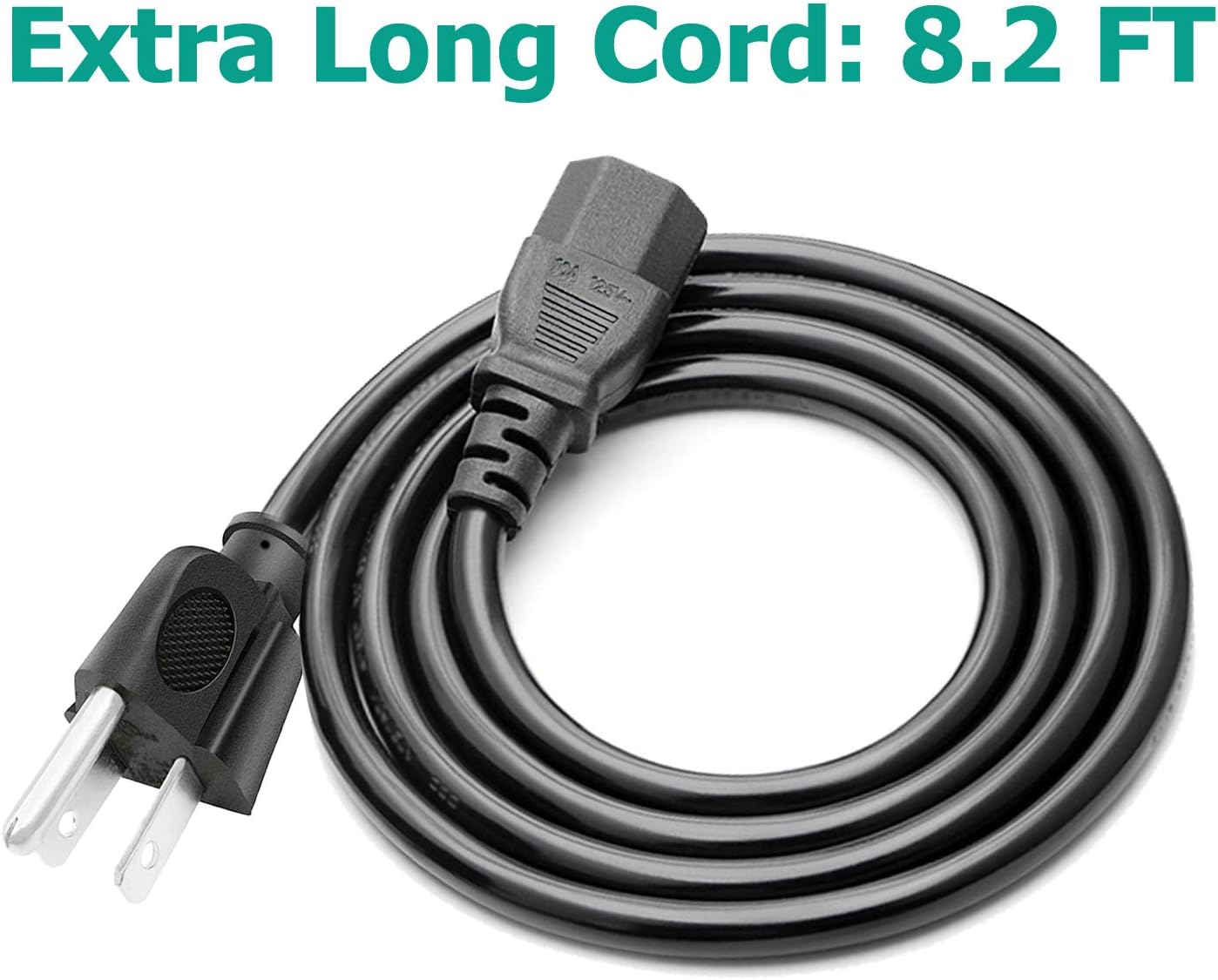 3 prong 8.2ft AC Power Cord Cable G605