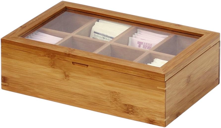 Natural Bamboo Tea Box 12 Inch N7722