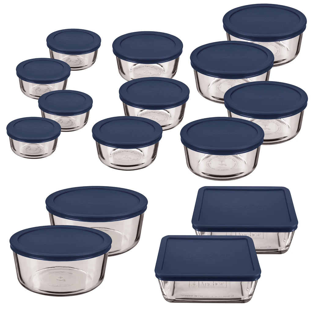 30 Piece Glass Food Storage Containers with Lids C34697