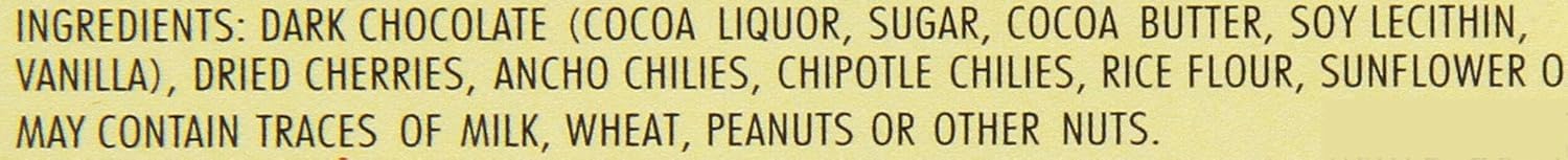 Dark Chocolate Chilies Cherries 3.2 Ounce Pack of 12 T1965