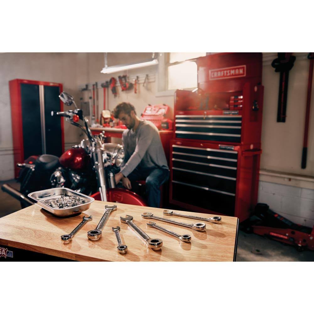 7 PC SAE Reversible Ratcheting Wrench Set I40437
