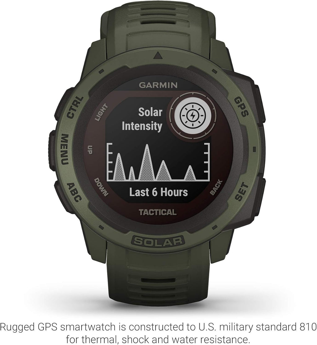 Moss Green Solar-Powered Rugged Outdoor Smartwatch K451394