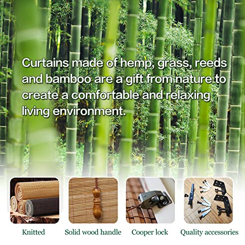 Cordless Bamboo Roman Shades with Valance M353