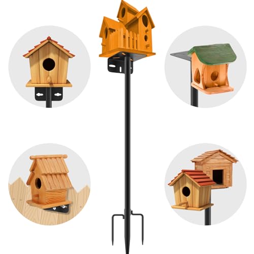 2 Pack 80 Inch Adjustable Bird Feeder Pole H835368