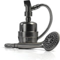 Brushed Nickel Handheld Shower Filter with 5 Function Massager and 6’ Stainless Steel Flex Hose Y73591