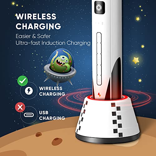 Sonic Rechargeable Electric Toothbrush with 5 Modes, 3 Brush Heads F9526