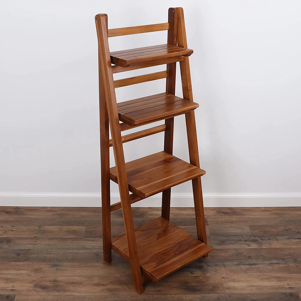 Teak Ladder Bookshelf R512927