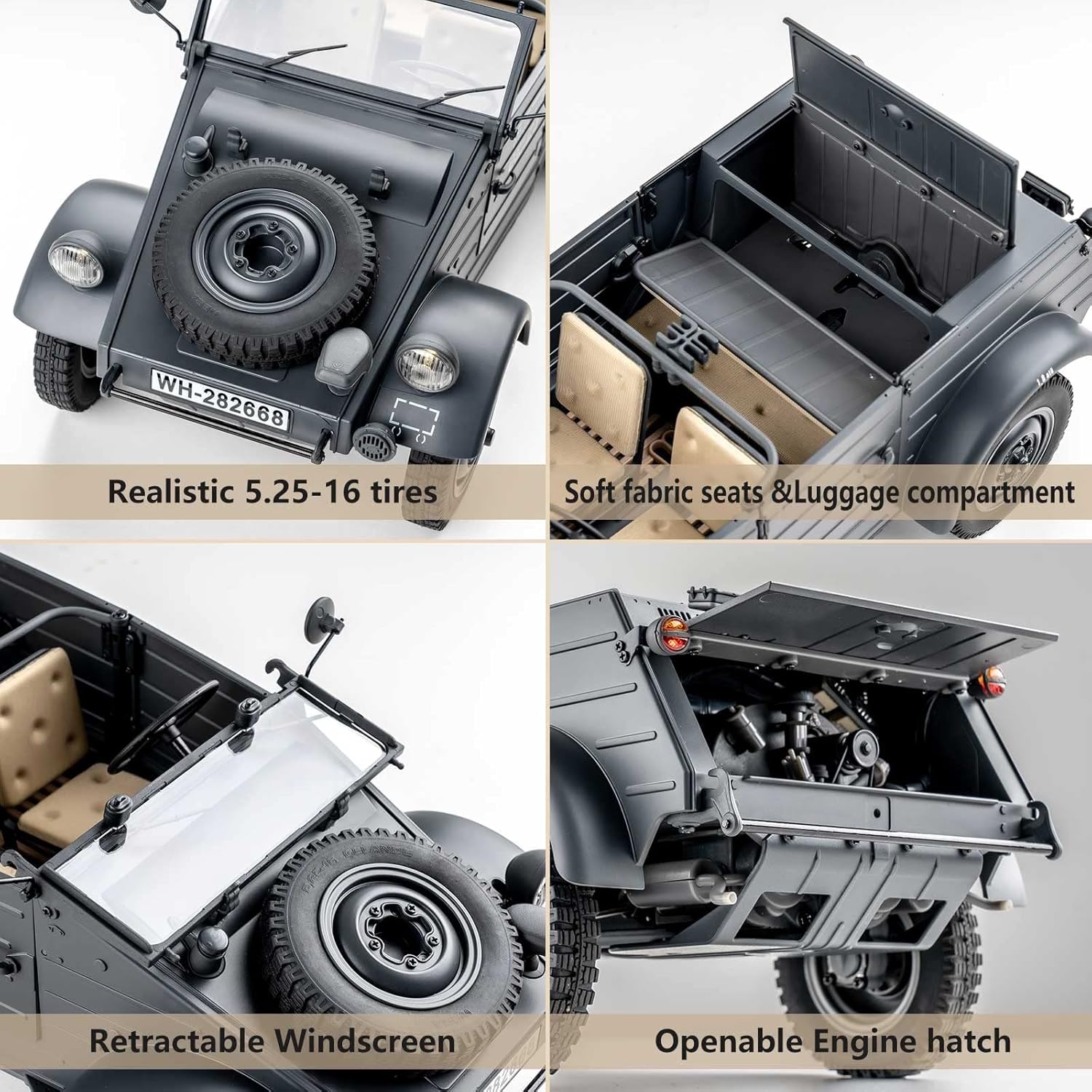 1/12 Kubelwagen Type 82 RC Rock Crawler T634