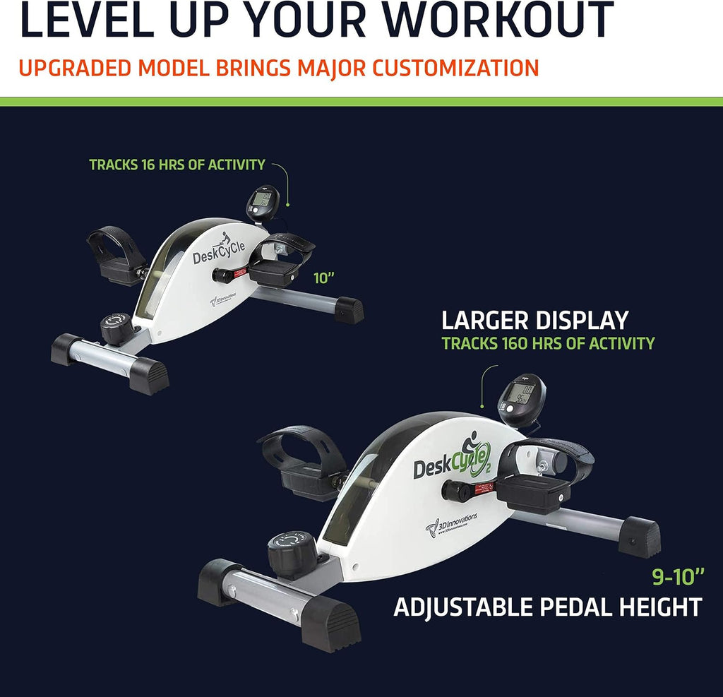 Under Desk Bike Pedal Exerciser with LCD Display O9039