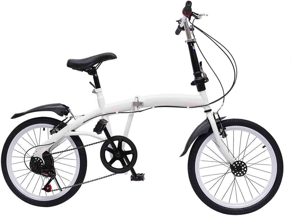 20" 7 Speed Folding Bike Carbon Steel J82878