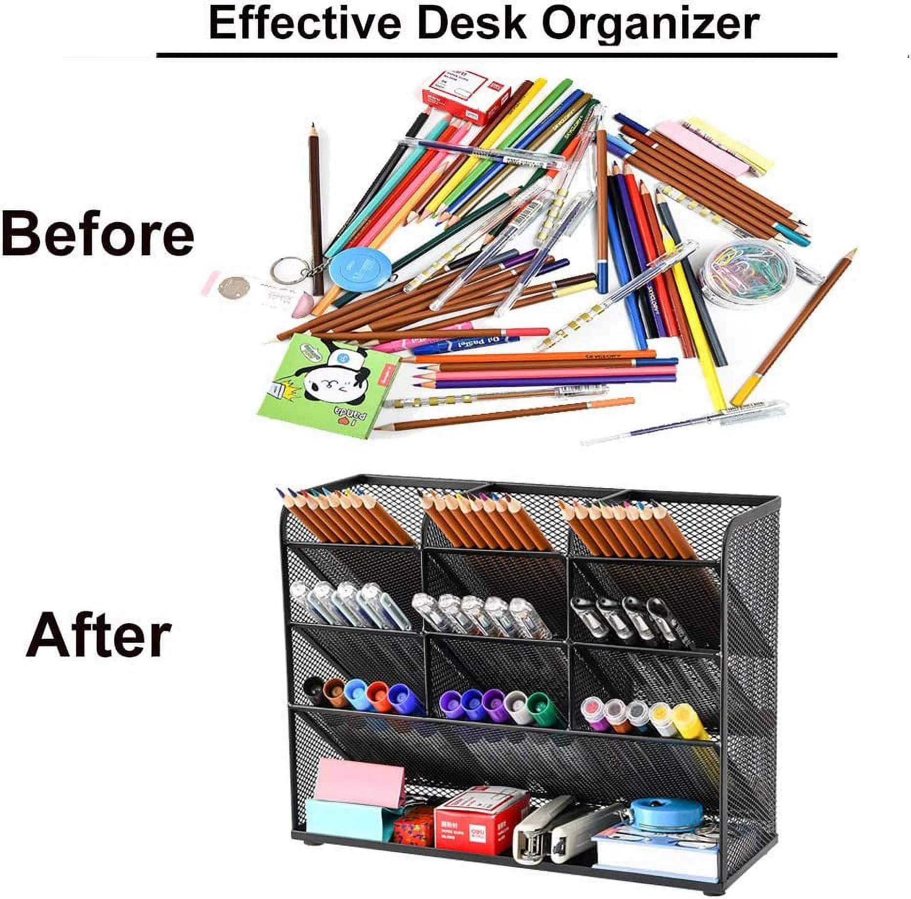 Desk Organizer Pen Holder Storage Rack T941495