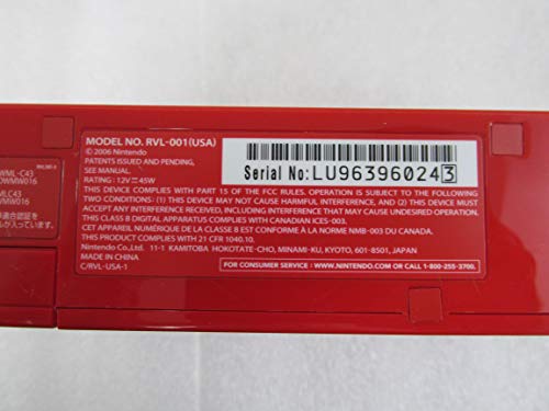 Red Wii Hardware Bundle O586