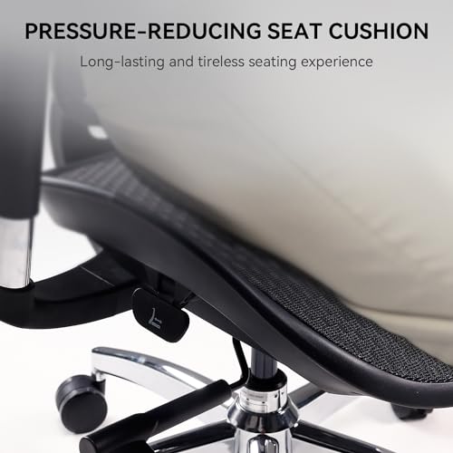 White Italian Velvet Mesh Ergonomic Office Chair C71226