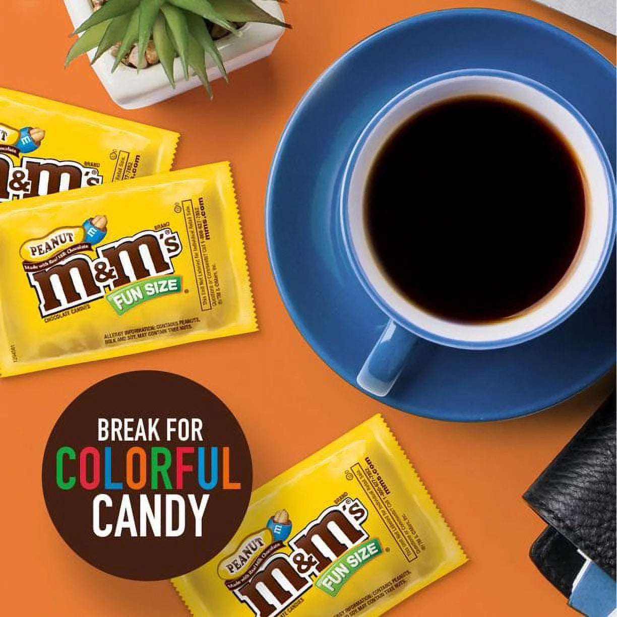 M&M's Peanut Chocolate Candy Fun Size Snacks, 5 LBs Bundle K768