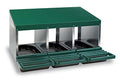 3 Compartment Roll Out Nesting Box for Chickens with Lid Cover R106657