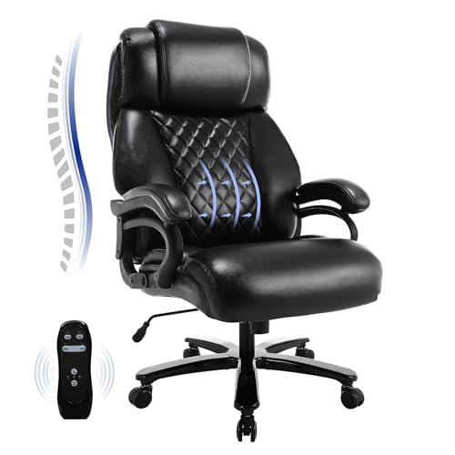 Black Ergonomic Leather High Back Office Chair J636425