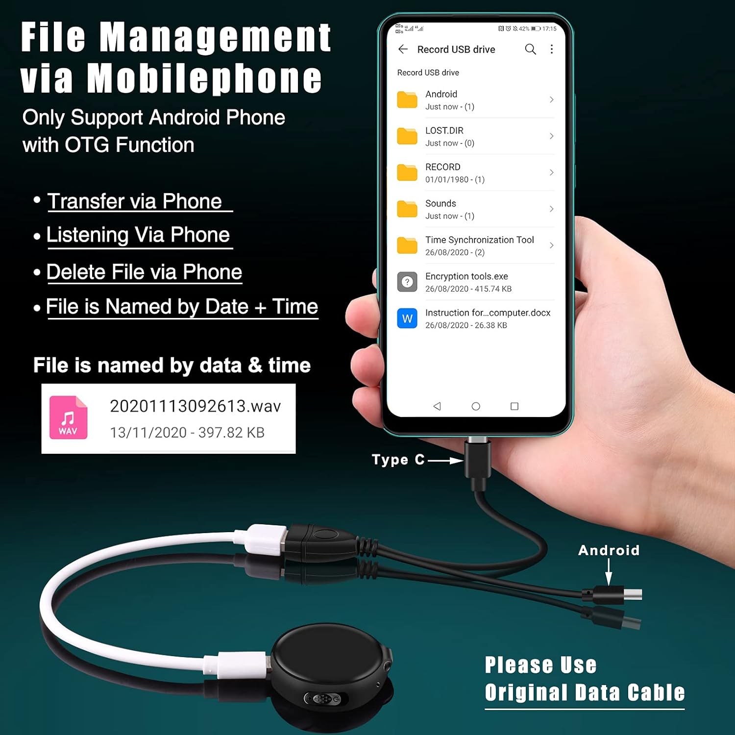 16GB Pack of 2 Slim Digital Voice Recorder E91687
