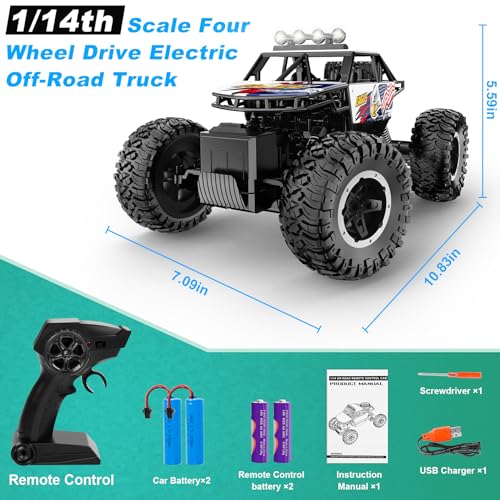 1:14 Scale 4WD Electric Remote Control Monster Truck Y7403