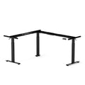 Triple Motor L Shaped Electric Standing Desk Frame, Black (Frame Only) Y34286