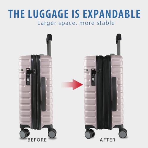 Light Purple 20-Inch Hardside Expandable Carry On Luggage X928667