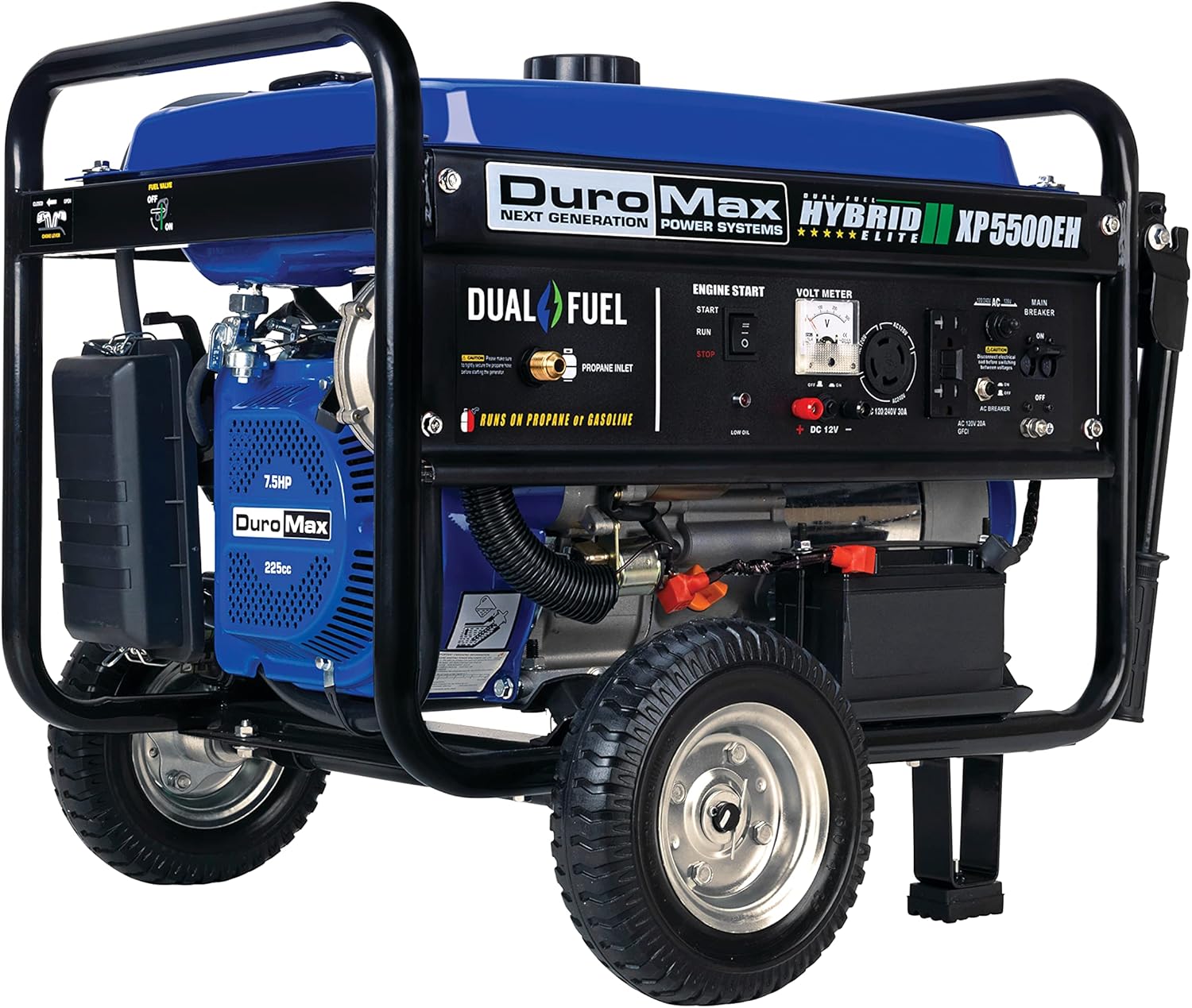 Dual Fuel Portable Generator 4400 Watt Electric Start Z720610