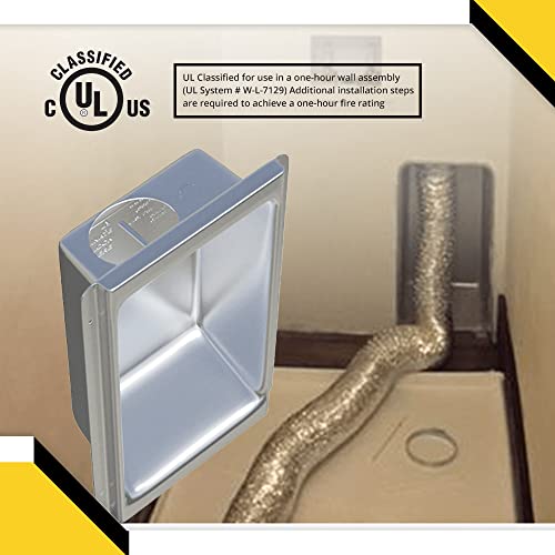 Recessed Dryer Vent Box With Gas Port O31712