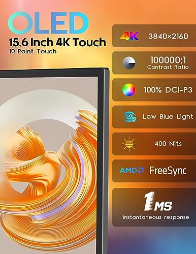 15.6'' 4K OLED Portable Monitor U28633