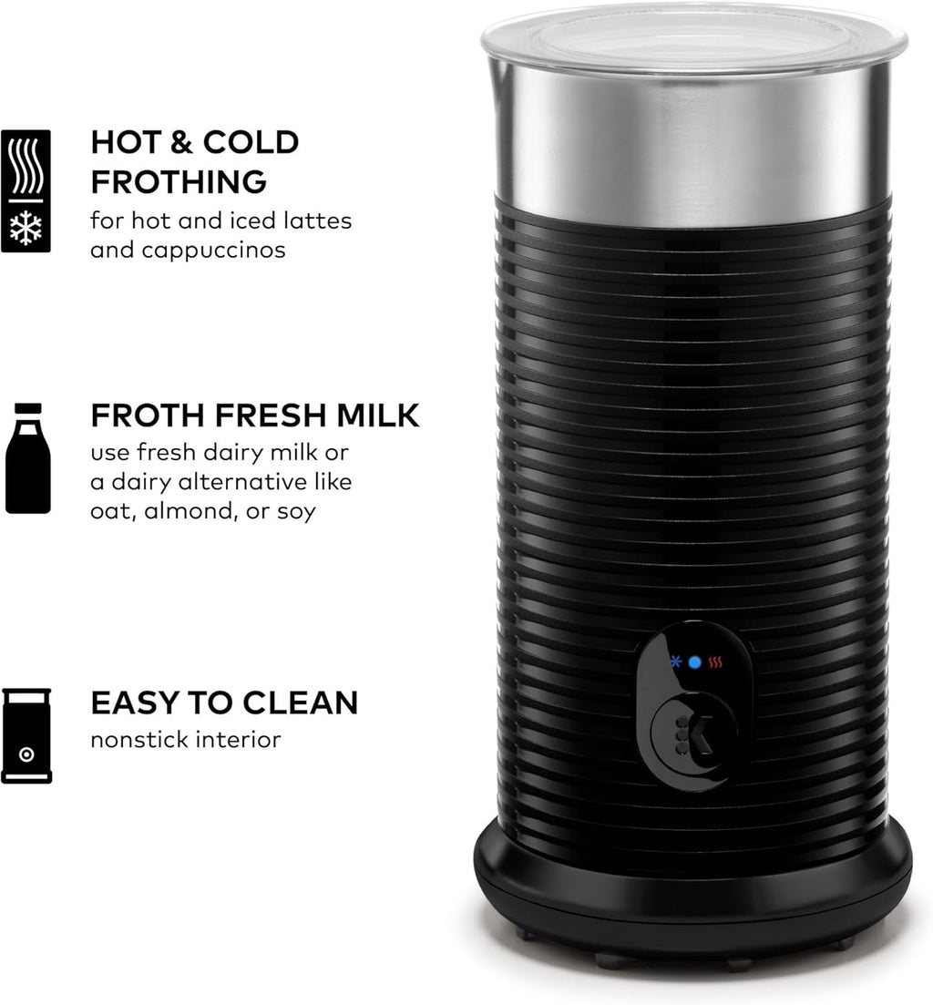 Black Single Serve Coffee Maker and Frother H234