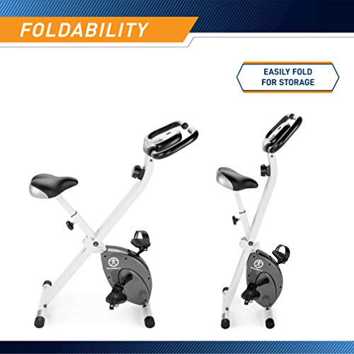 Foldable Upright Exercise Bike with Adjustable Resistance F7436