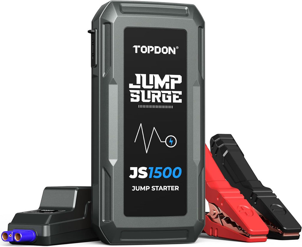 12V 1500A 10000mAh Lithium Battery Jump Starter with Smart Clamp Cables E869122
