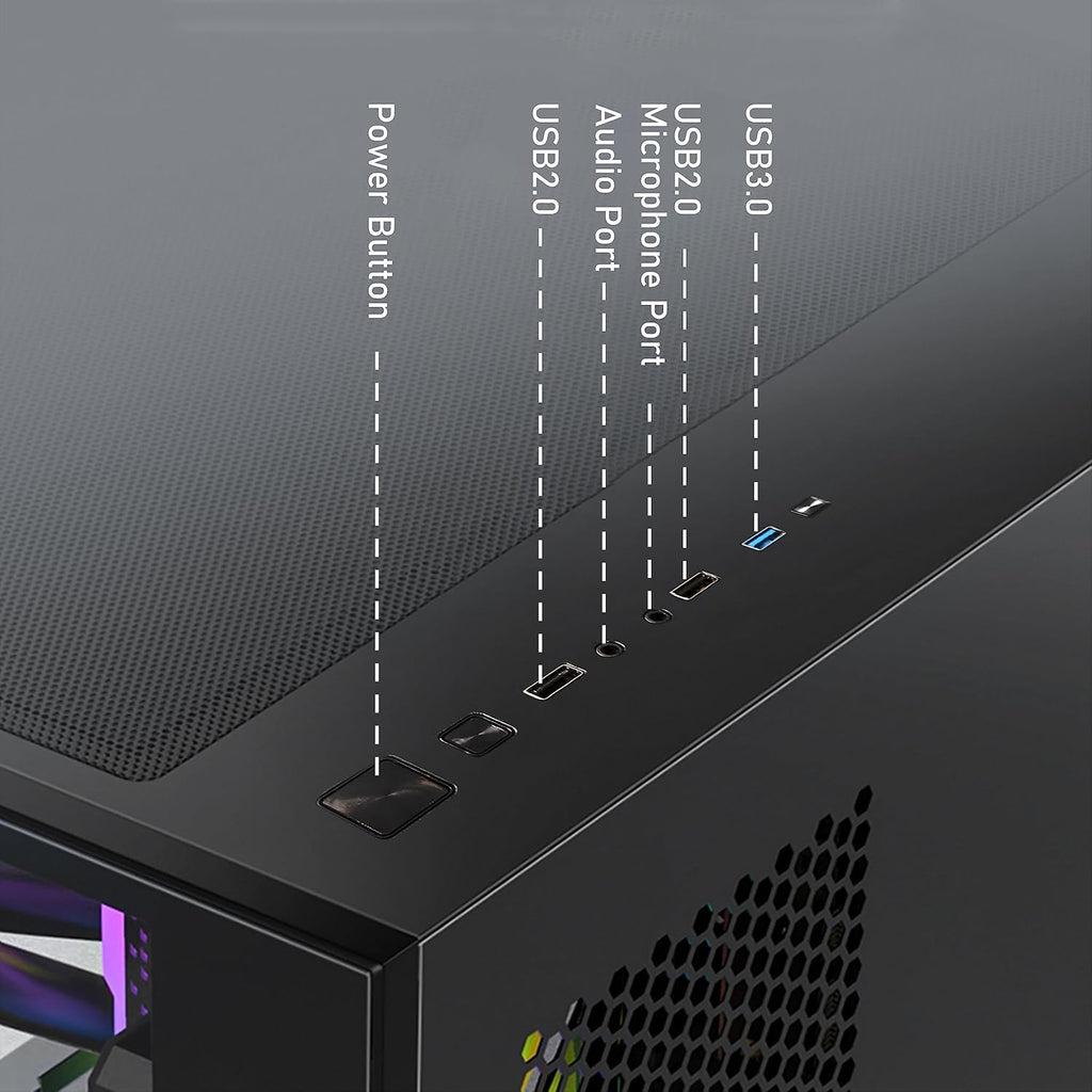 Gaming Desktop PC, GeForce RTX 3060 12G, Intel Core i7-10700KF up to 5.1G, 16G DDR4, 1T SSD, WiFi, BT 5.0 P7421