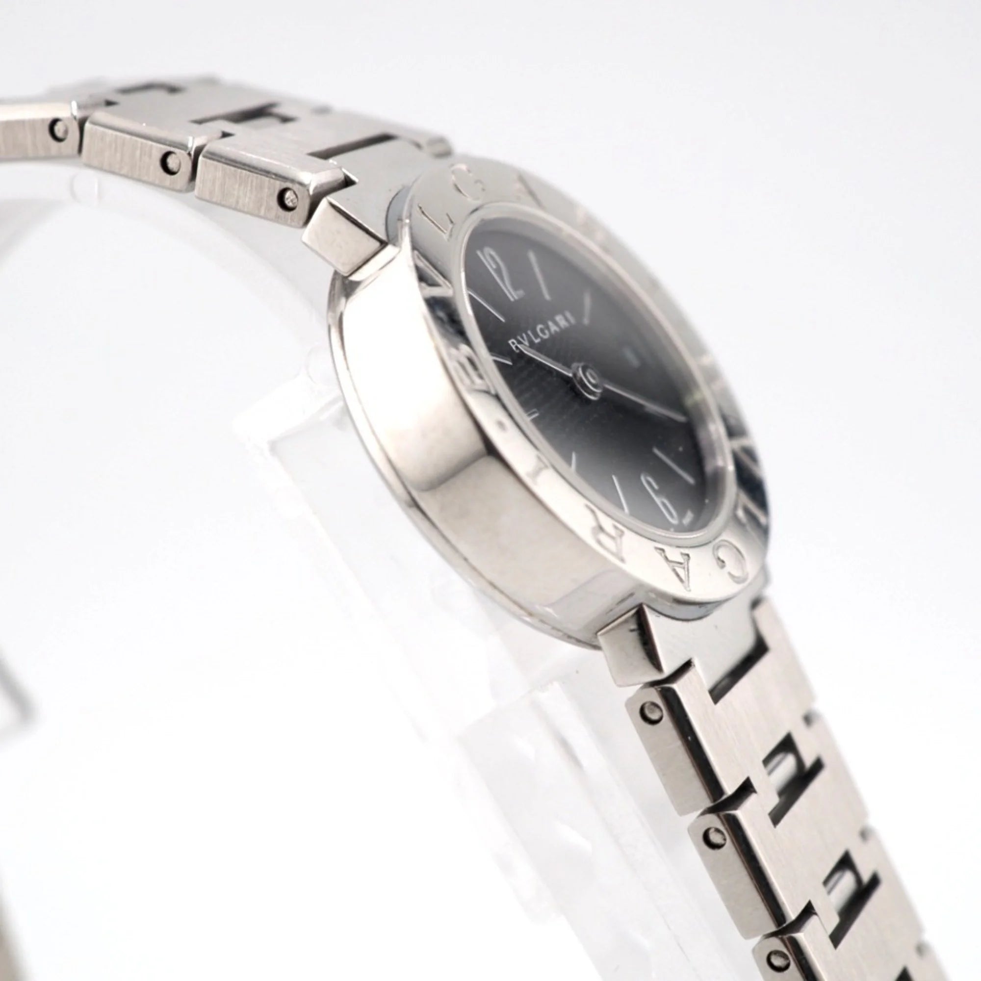 Pre-Owned Black Dial Silver Ladies Watch N60105